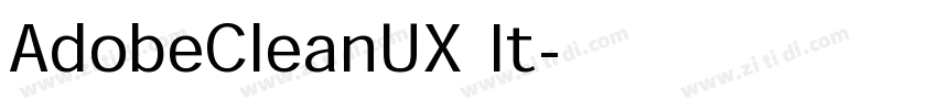 AdobeCleanUX It字体转换
